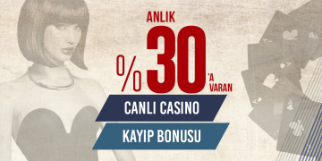 Oleybet 30%'a Varan Canlı Casino Kayıp Bonusu oleybet-canli-casino-kayip-bonusu