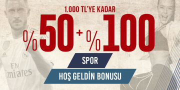 Oleybet 1000 TL'ye Kadar 50% + 100% Spor Hoşgeldin Bonusu oleybet-spor-hosgeldin-bonusu