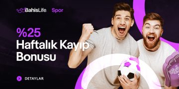 Bahislife 25% Haftalık Spor Kayıp Bonusu bahislife-haftalik-kayip-bonusu