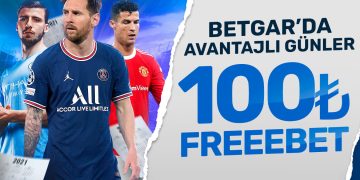 Betgar 100 TL Freebet Bonusu betgar-freebet