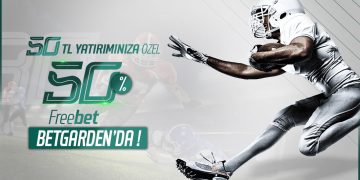 Betgarden 50 TL Yatırıma Özel %50 Free Bet! betgarden-freebet-bonus
